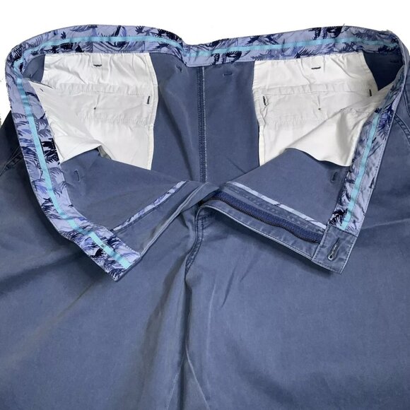 Tommy Bahama Mens Big & Tall 44LG Port Side Blue Stretch Boracay Chino Shorts - Picture 3 of 5